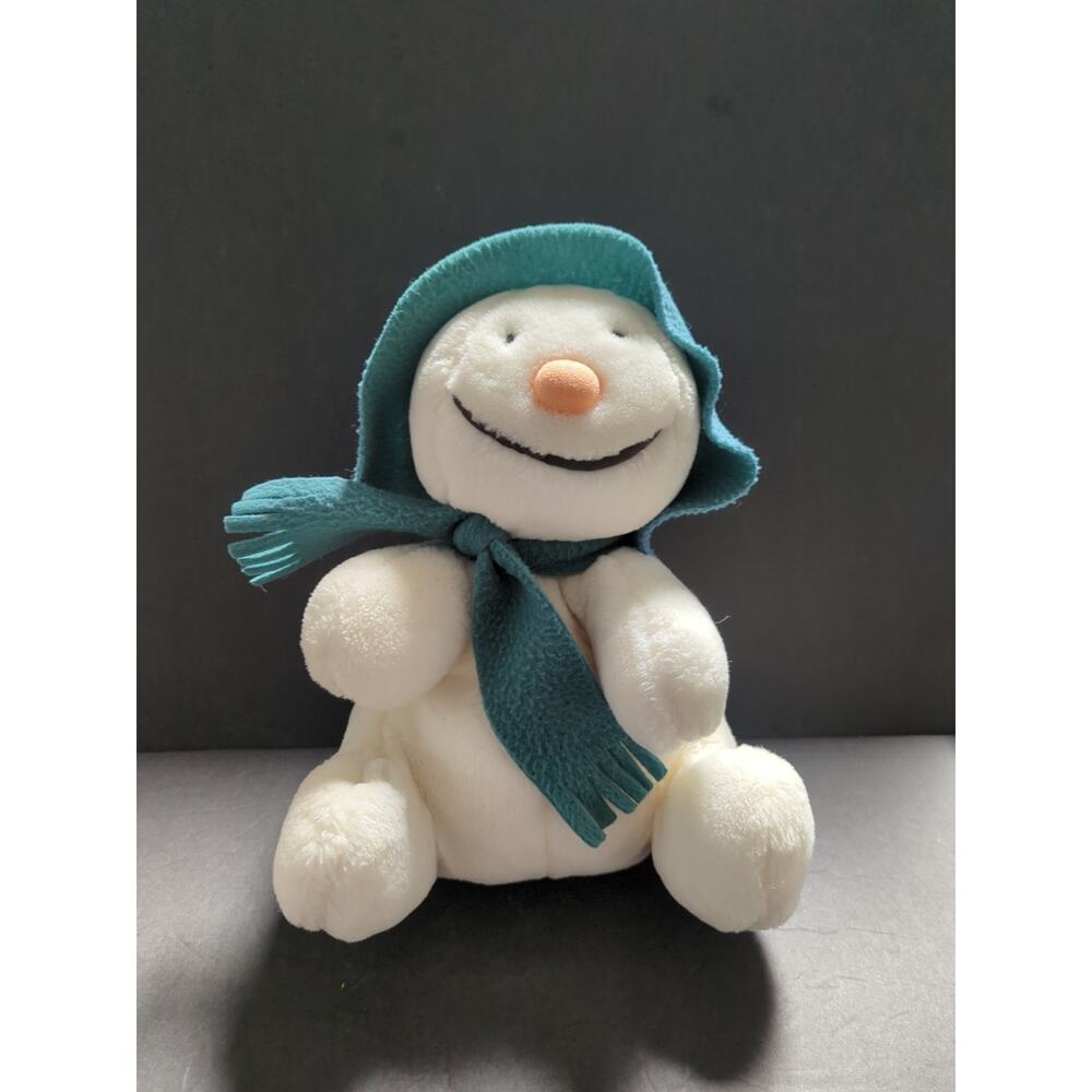 Eden The Snowman Plush Stuffed Animal Raymond Briggs Story Vtg No Buttons Toy